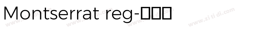 Montserrat reg字体转换